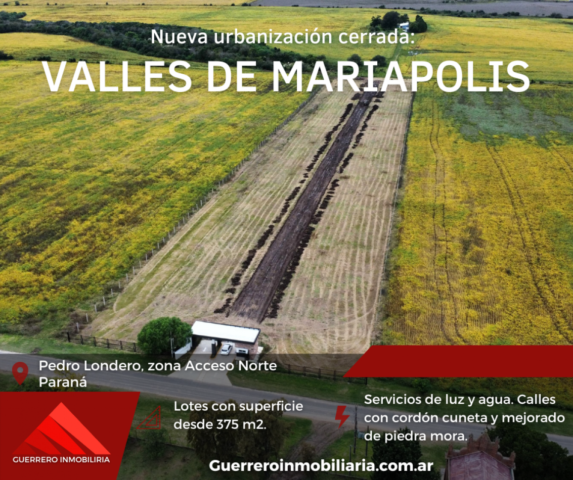 Lotes en venta en Parana - Urbanizacion cerrada en Zona Norte
