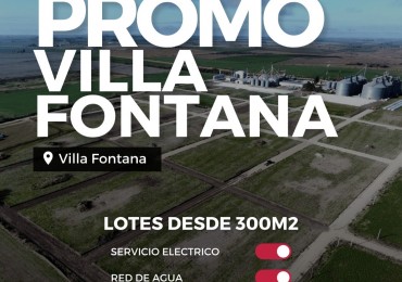 Lotes en venta en Villa Fontana - Oportunidad sobre Ruta Nacional 131